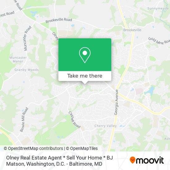 Olney Real Estate Agent * Sell Your Home * BJ Matson map