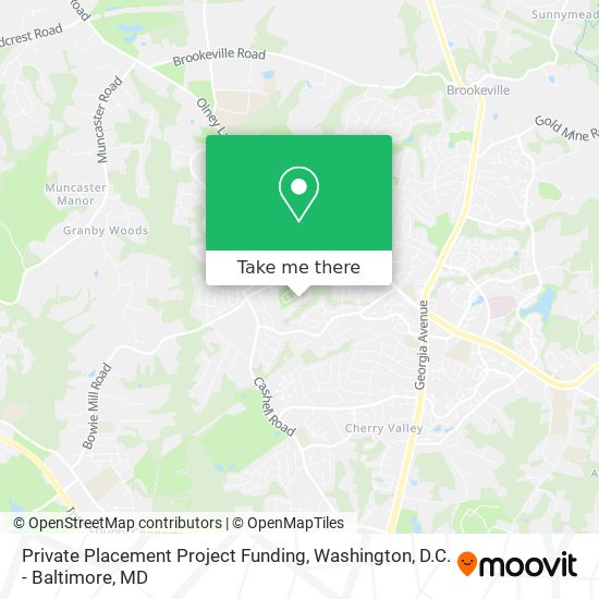 Private Placement Project Funding map