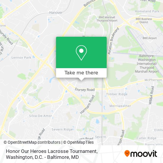 Honor Our Heroes Lacrosse Tournament map