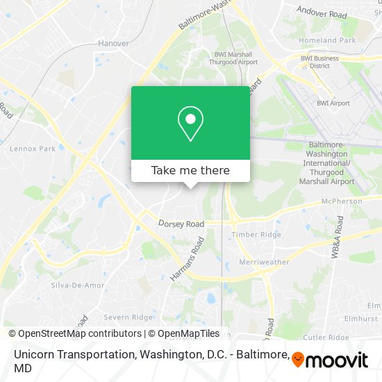 Unicorn Transportation map