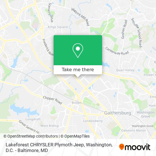 Lakeforest CHRYSLER Plymoth Jeep map