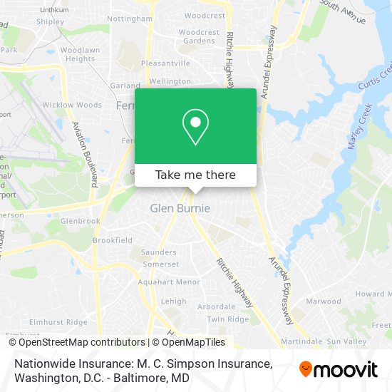 Nationwide Insurance: M. C. Simpson Insurance map