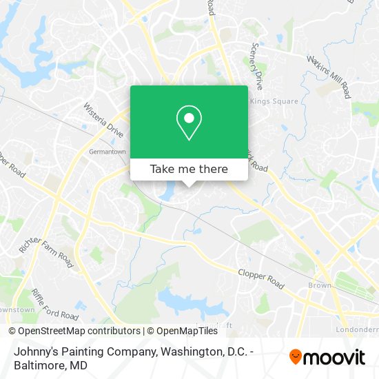 Johnny's Painting Company map