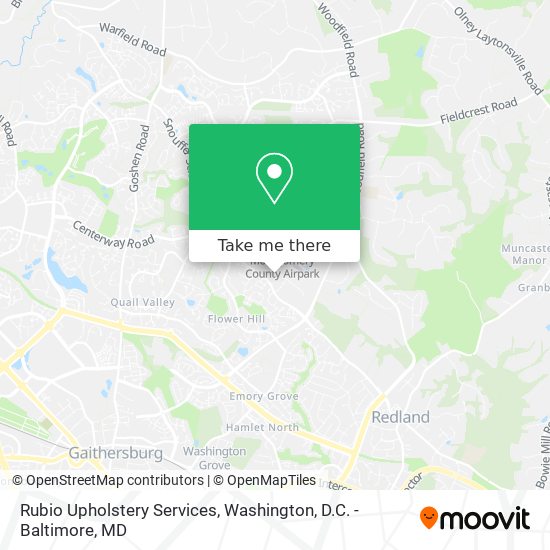 Rubio Upholstery Services map