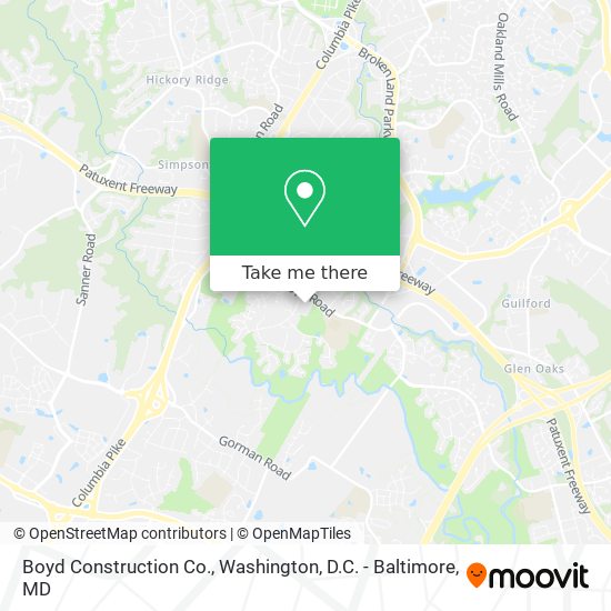Mapa de Boyd Construction Co.