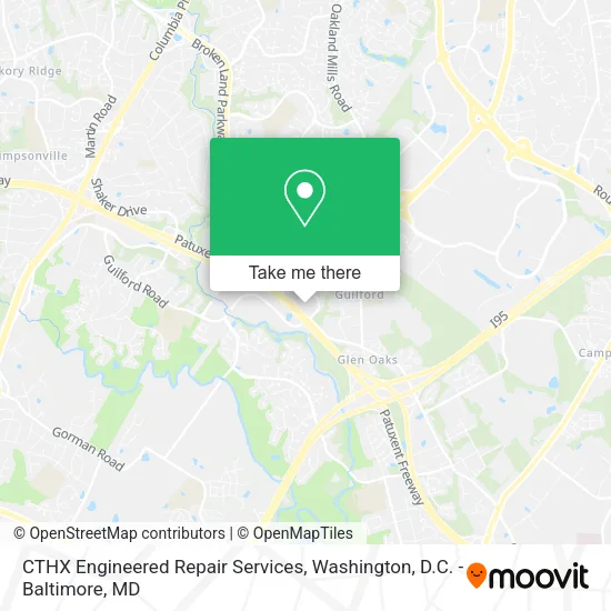 Mapa de CTHX Engineered Repair Services