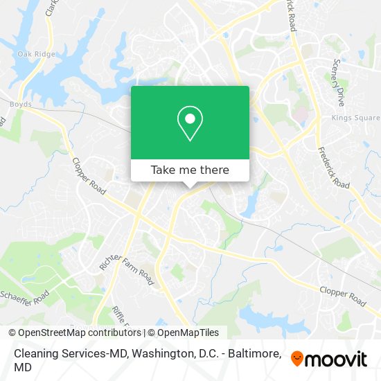 Cleaning Services-MD map