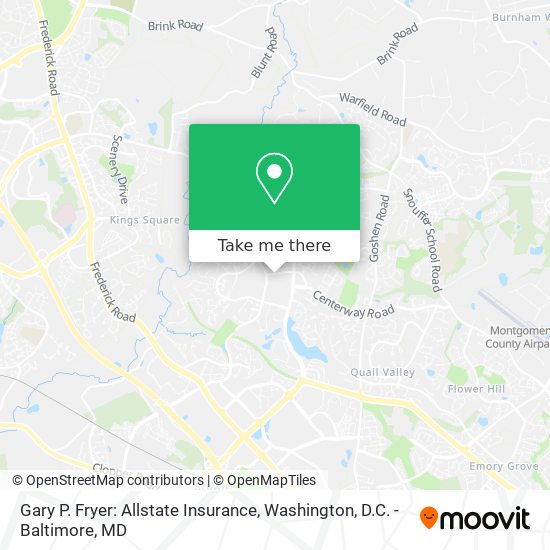 Mapa de Gary P. Fryer: Allstate Insurance