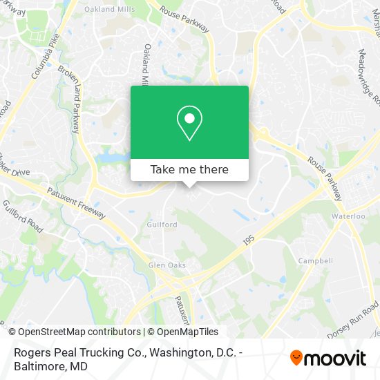Rogers Peal Trucking Co. map