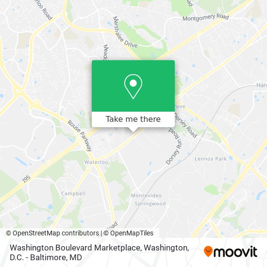 Washington Boulevard Marketplace map