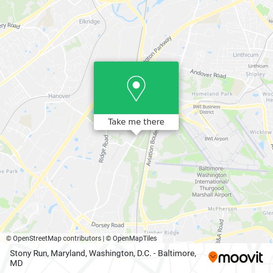 Mapa de Stony Run, Maryland