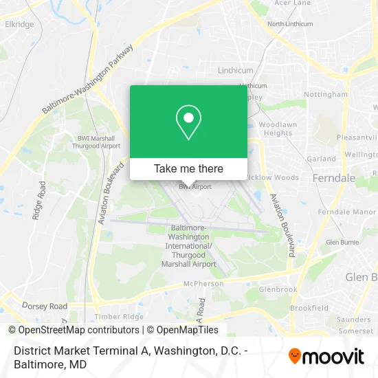 District Market Terminal A map