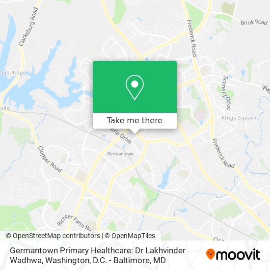 Mapa de Germantown Primary Healthcare: Dr Lakhvinder Wadhwa