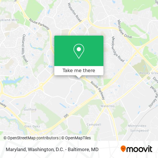 Maryland map