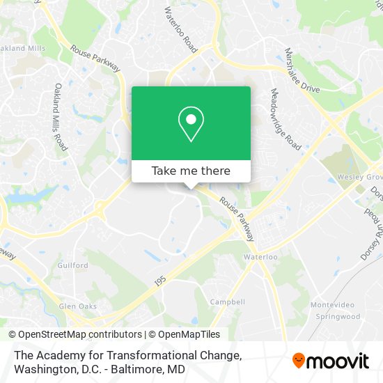 The Academy for Transformational Change map