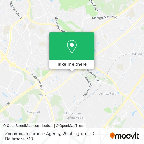 Mapa de Zacharias Insurance Agency