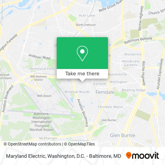 Mapa de Maryland Electric