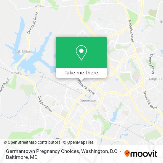 Mapa de Germantown Pregnancy Choices