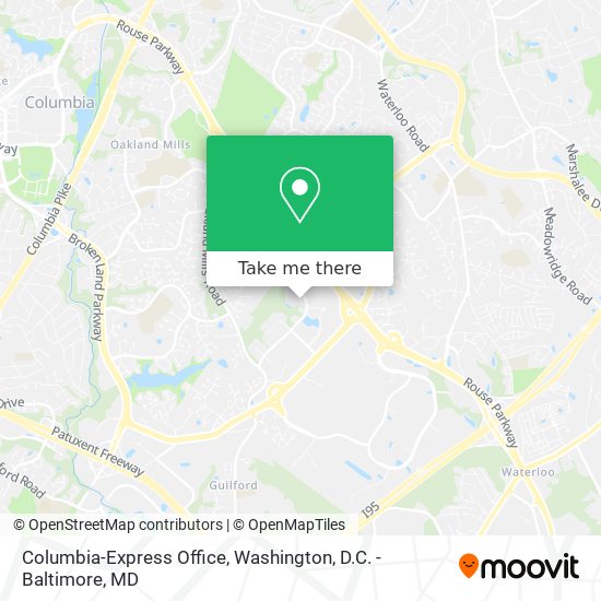 Columbia-Express Office map