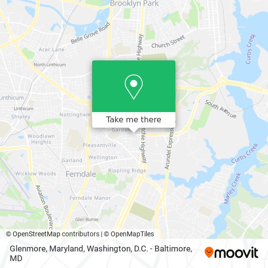 Mapa de Glenmore, Maryland