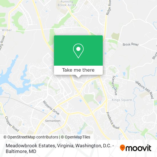 Mapa de Meadowbrook Estates, Virginia