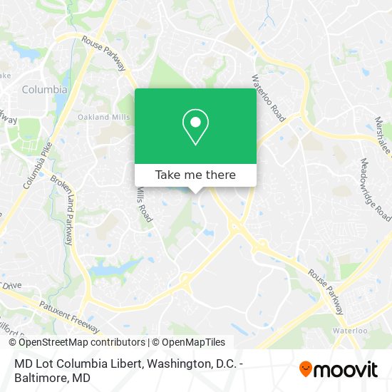Mapa de MD Lot Columbia Libert