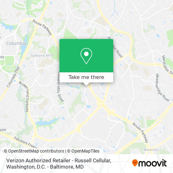 Verizon Authorized Retailer - Russell Cellular map