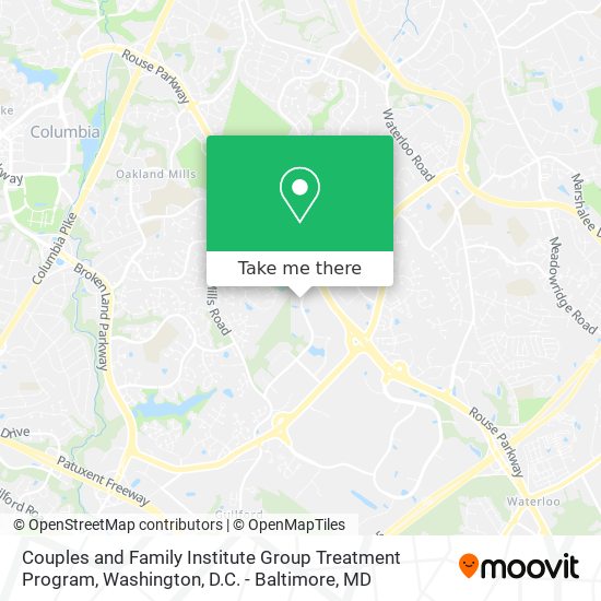 Mapa de Couples and Family Institute Group Treatment Program