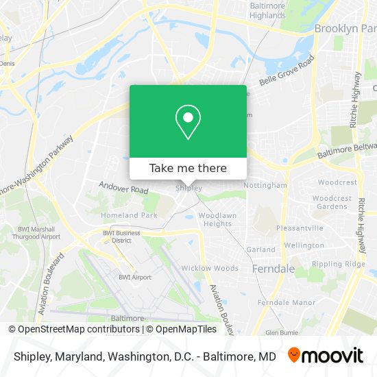 Mapa de Shipley, Maryland
