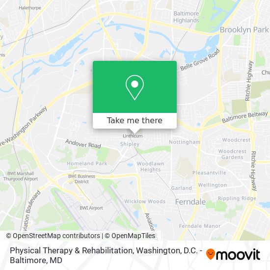 Physical Therapy & Rehabilitation map