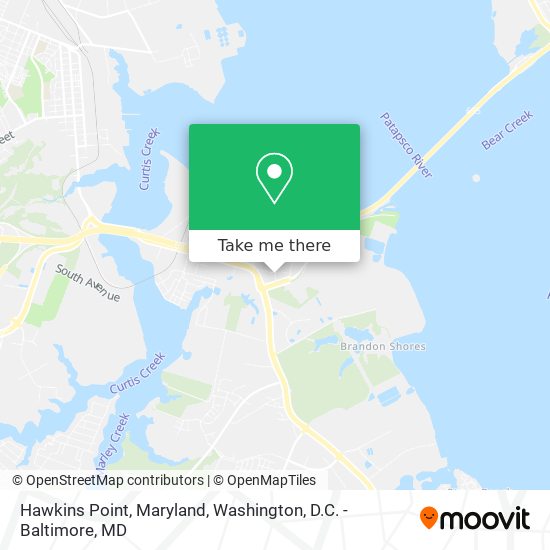 Hawkins Point, Maryland map