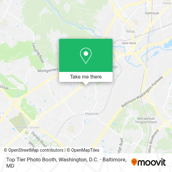 Top Tier Photo Booth map