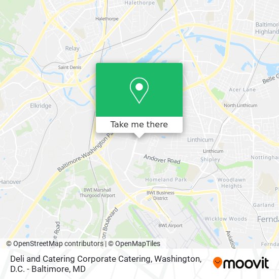 Mapa de Deli and Catering Corporate Catering