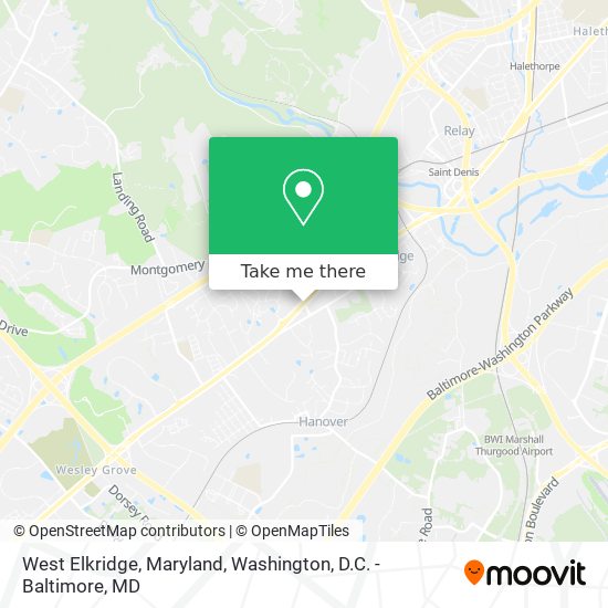 West Elkridge, Maryland map