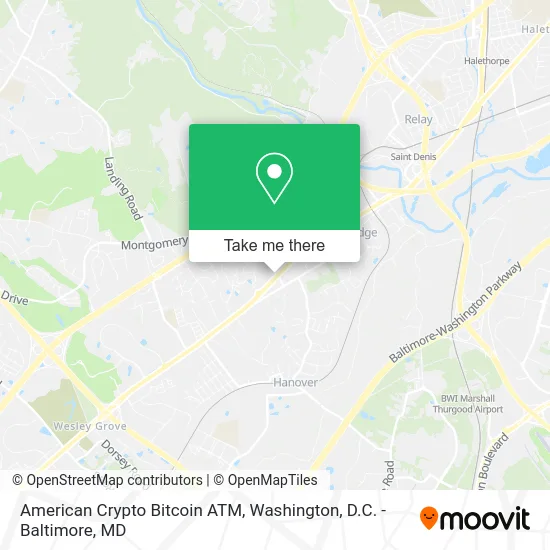 American Crypto Bitcoin ATM map