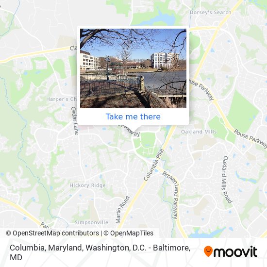 Columbia, Maryland map