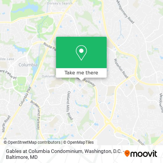 Gables at Columbia Condominium map