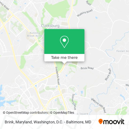 Brink, Maryland map