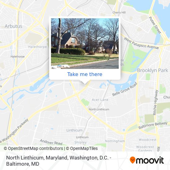 North Linthicum, Maryland map