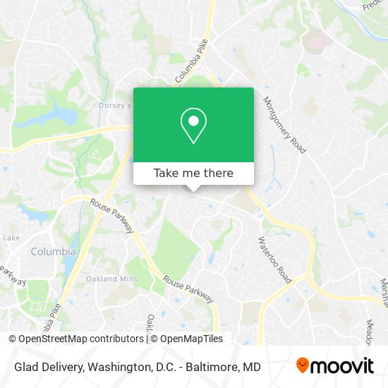 Glad Delivery map