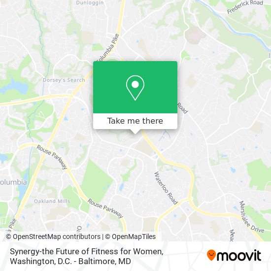 Synergy-the Future of Fitness for Women map