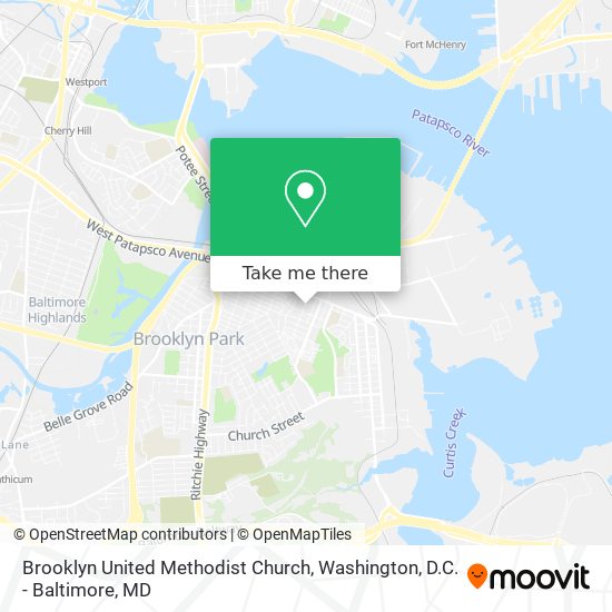 Brooklyn United Methodist Church map