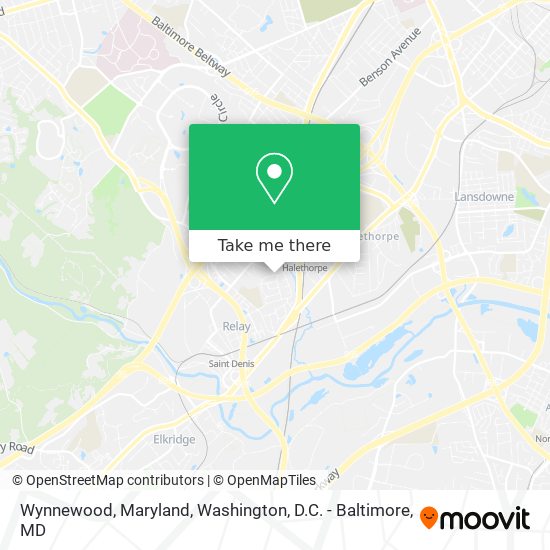 Mapa de Wynnewood, Maryland