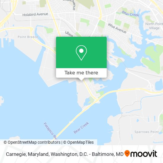 Mapa de Carnegie, Maryland