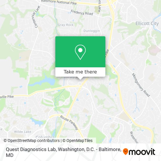 Quest Diagnostics Lab map