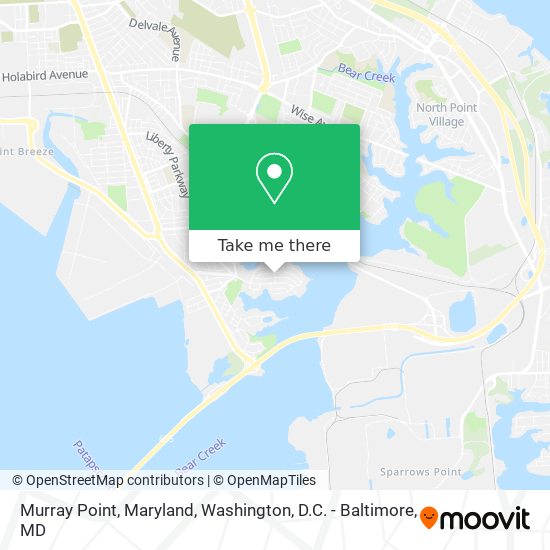 Mapa de Murray Point, Maryland