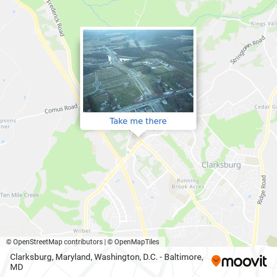 Mapa de Clarksburg, Maryland