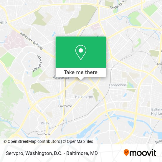 Servpro map