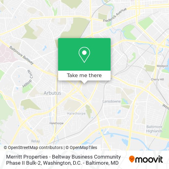Mapa de Merritt Properties - Beltway Business Community Phase II Bulk-2