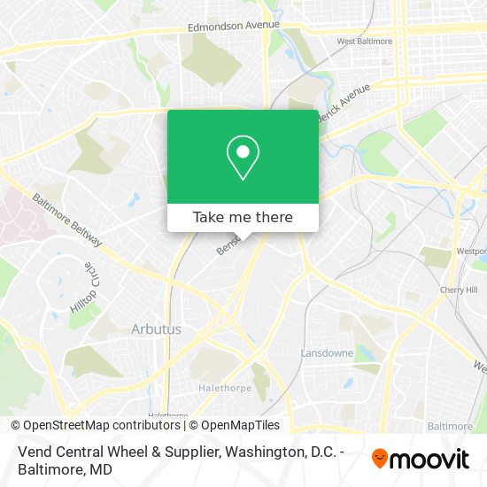 Vend Central Wheel & Supplier map